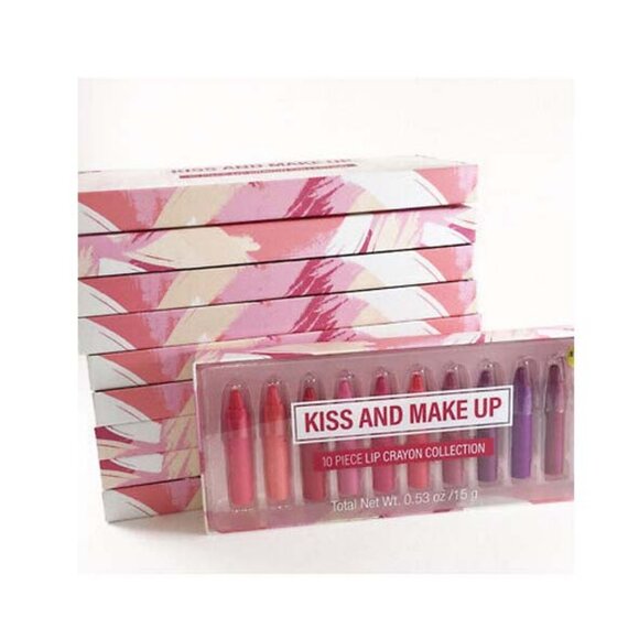 Kiss and Make Up 10 Piece Lip Crayon Collection - Picture 2 of 5